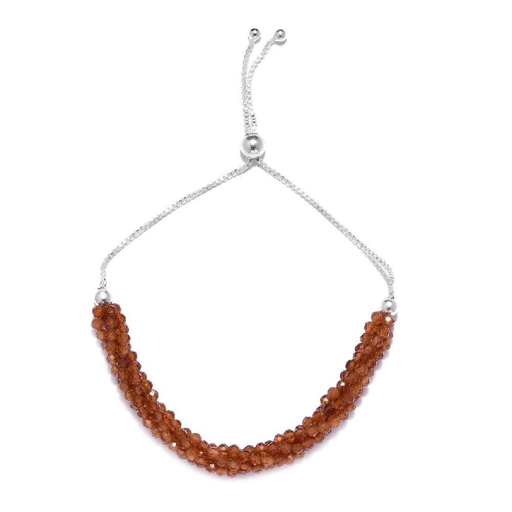 Hessonite Garnet Bolo Bracelet